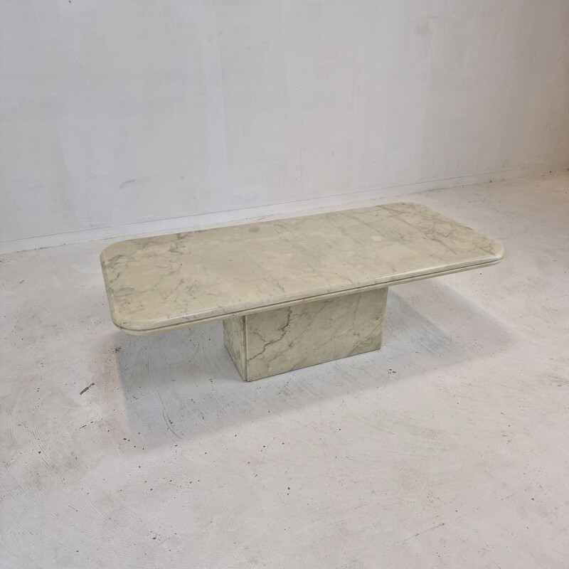 Italian vintage marble coffee table, 1970s