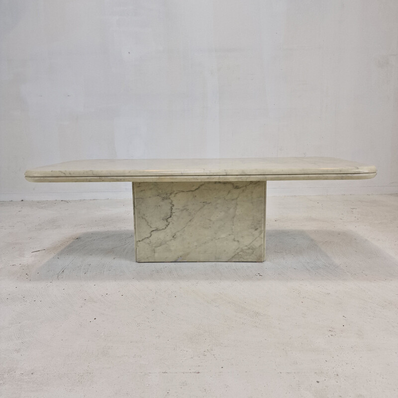 Italian vintage marble coffee table, 1970s