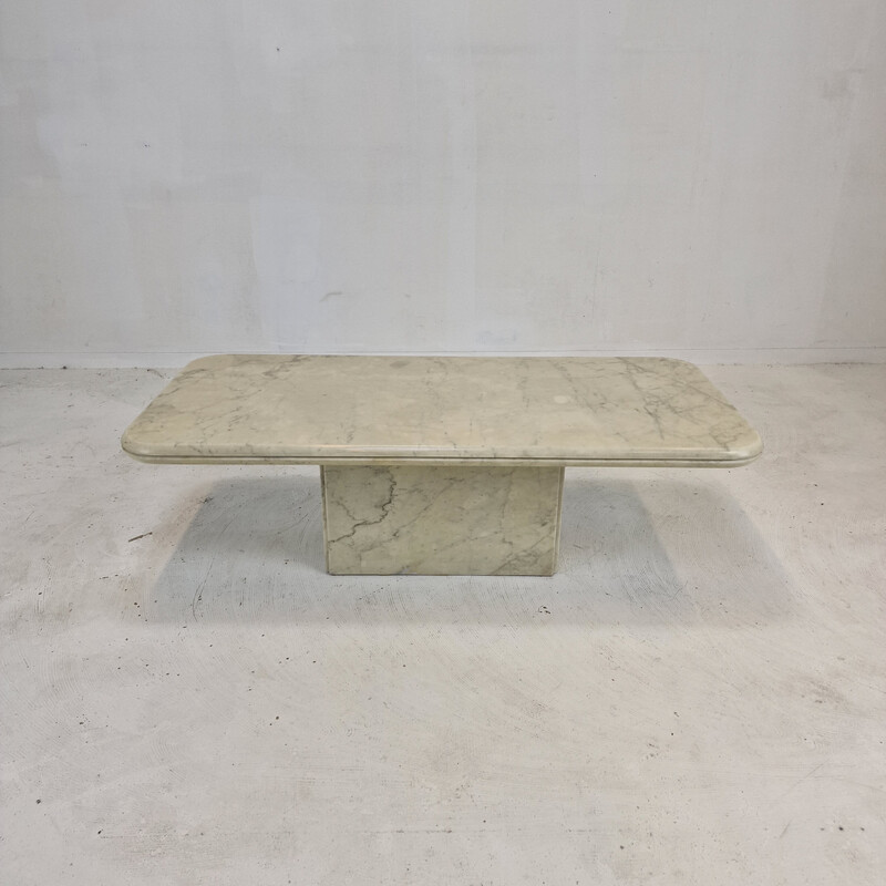 Italian vintage marble coffee table, 1970s