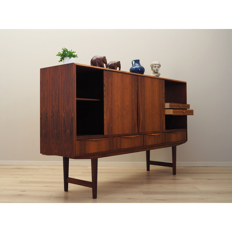 Vintage Danish rosewood highboard by E.W. Bach, 1960s