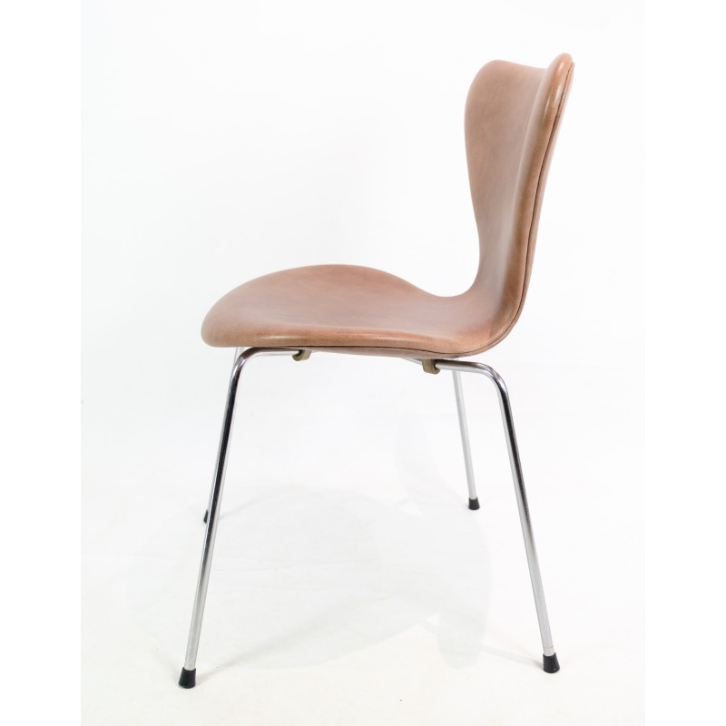 Set van 6 vintage Seven stoelen 3107 van Arne Jacobsen voor Fritz Hansen