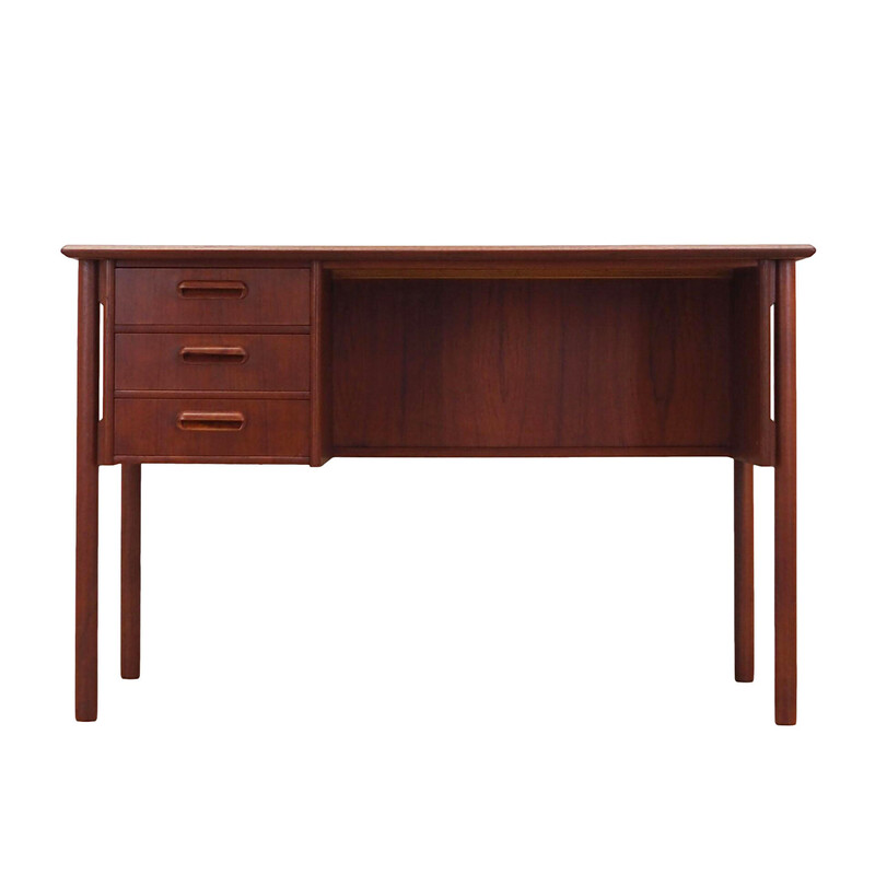 Vintage teakhouten bureau, Denemarken 1970