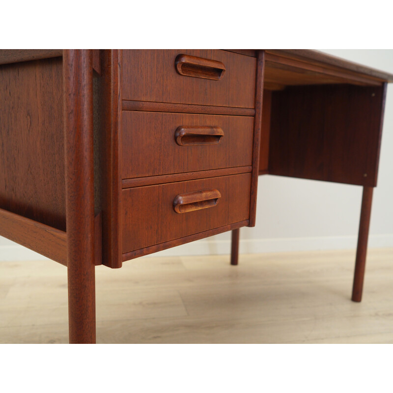 Vintage teakhouten bureau, Denemarken 1970