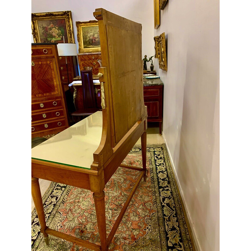 Vintage Art Deco dressing table in precious wood marquetry, 1930