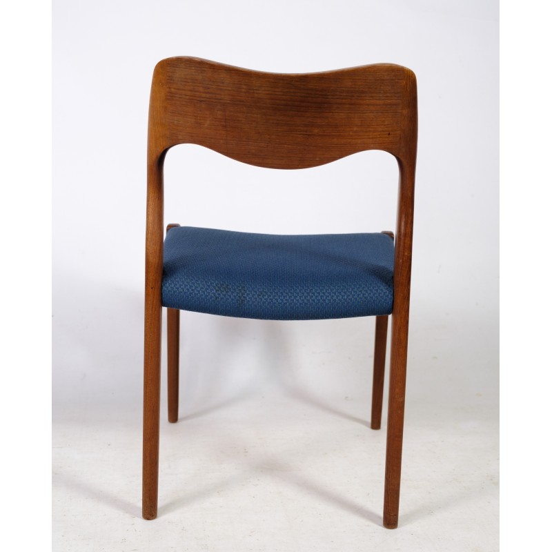 Set of 6 vintage dining chairs model 71 by Niels O. Møller for J.L Møllers Møbelfabrik, 1960