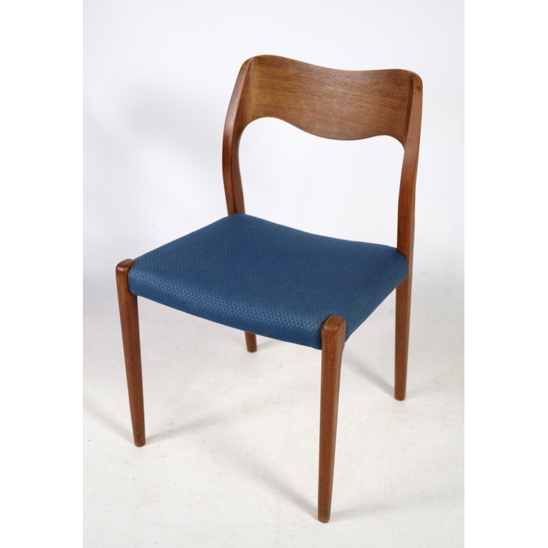 Set van 6 vintage eetkamerstoelen model 71 van Niels O. Møller voor J.L Møllers Møbelfabrik, 1960