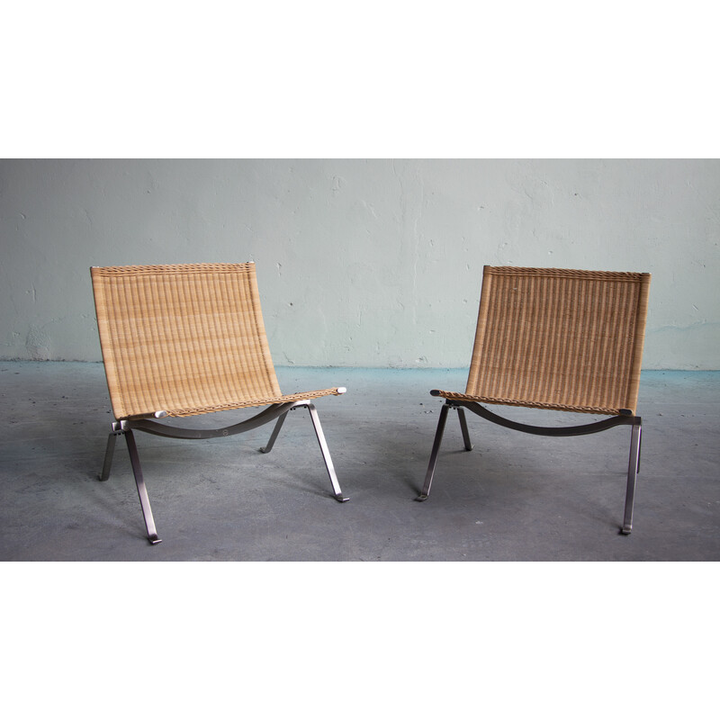 Pk 22 vintage armchairs by Poul Kjaerholm for Fritz Hansen