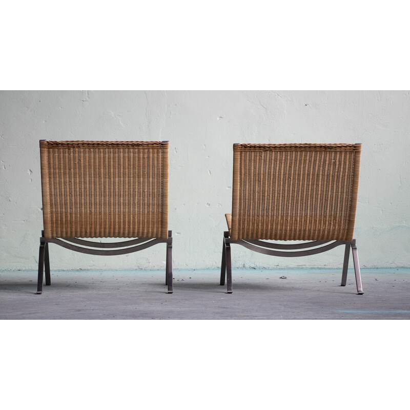 Pk 22 poltrone vintage di Poul Kjaerholm per Fritz Hansen