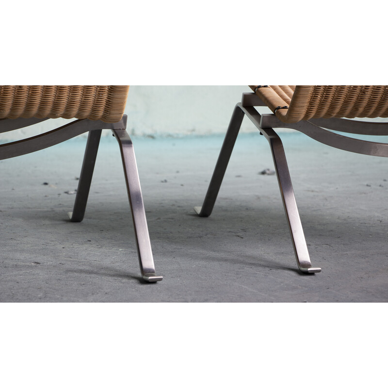 Pk 22 poltronas vintage de Poul Kjaerholm para Fritz Hansen