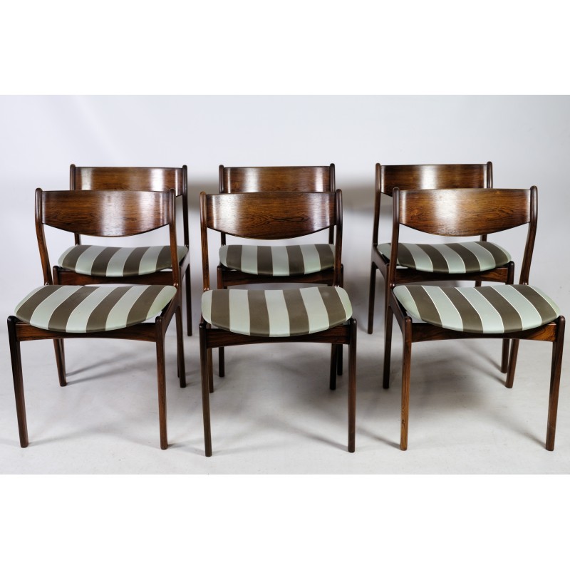 Set of 6 vintage rosewood dining chairs by Farsø møbelfabrik, 1960