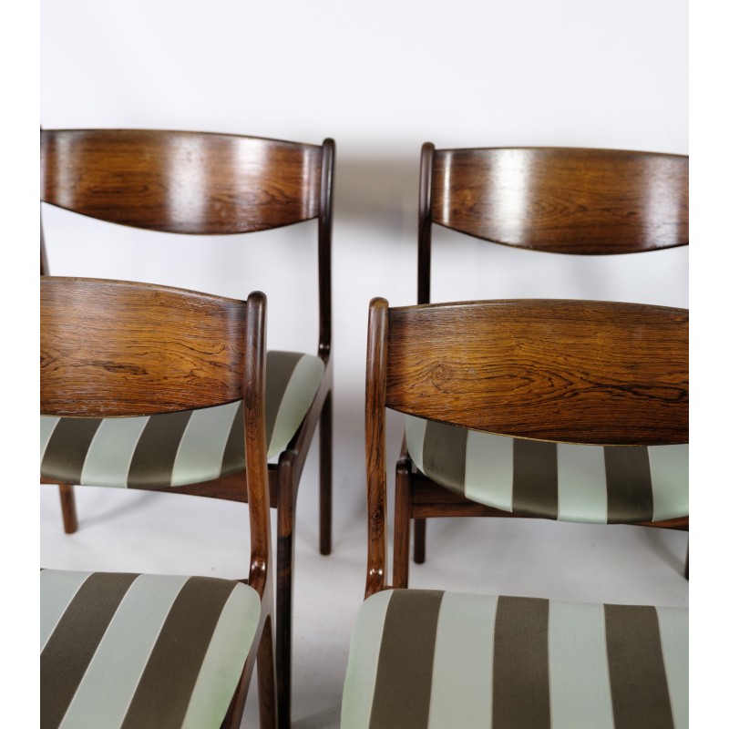 Conjunto de 6 cadeiras de jantar vintage em pau-rosa de Farsø møbelfabrik, 1960