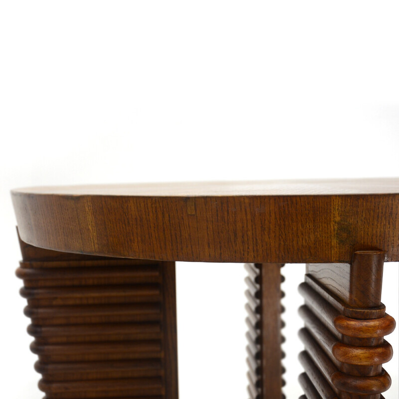 Vintage wood veneer table by Pierluigi Colli for Colli Arredamenti, 1930s