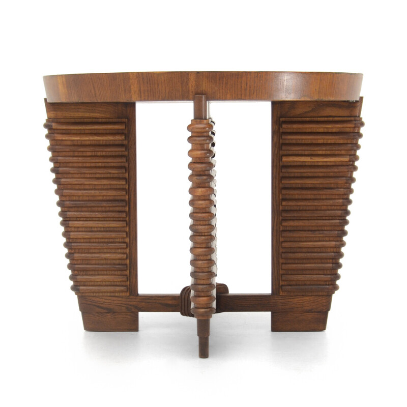 Vintage houtfineer tafel van Pierluigi Colli voor Colli Arredamenti, jaren 1930