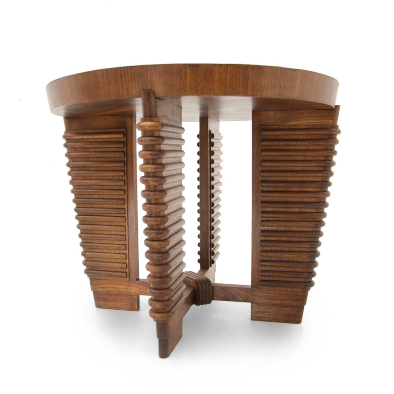 Vintage wood veneer table by Pierluigi Colli for Colli Arredamenti, 1930s