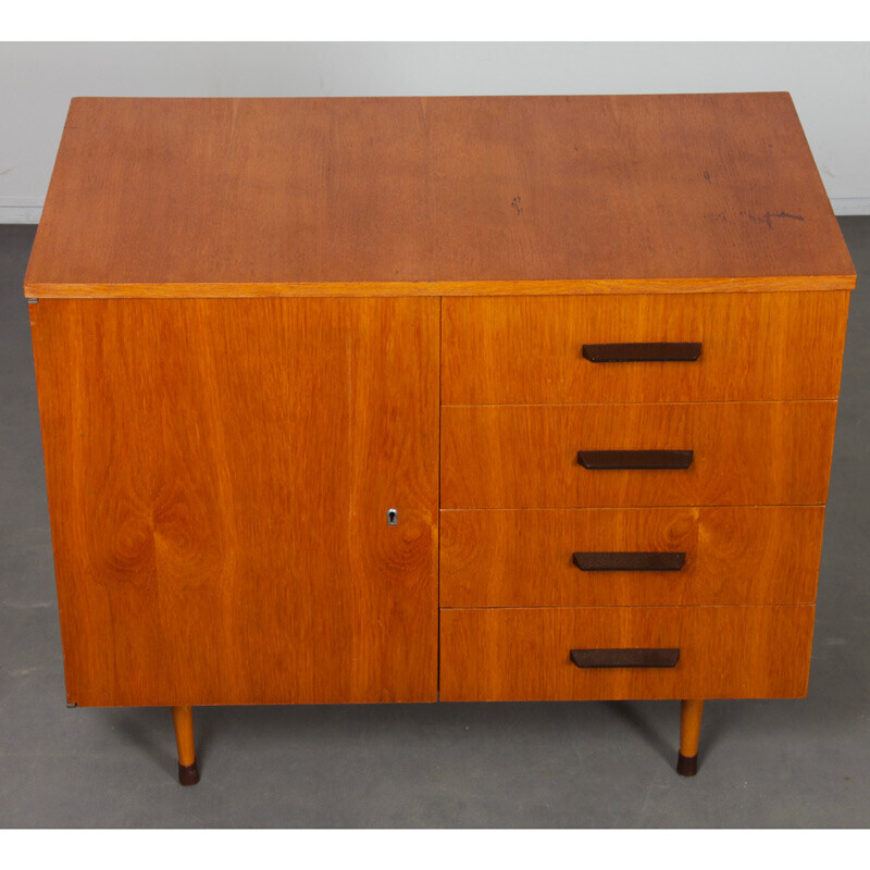Vintage wooden chest of drawers for Up Zavody, 1960s