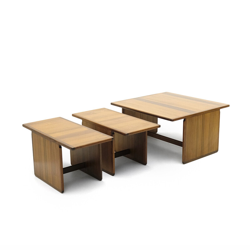 Vintage "Artona" nesting tables by Afra and Tobia Scarpa for Max Alto, 1970s