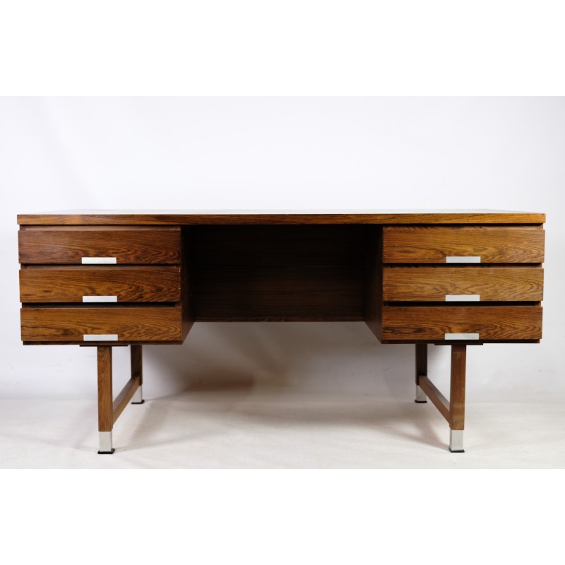 Vintage rosewood desk by Kai Kristiansen, 1960s