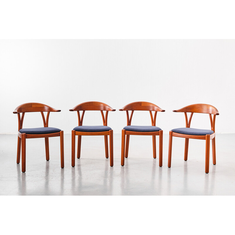 Set van 6 vintage stoelen voor Holstebro Møbelfabrik, Denemarken 1980