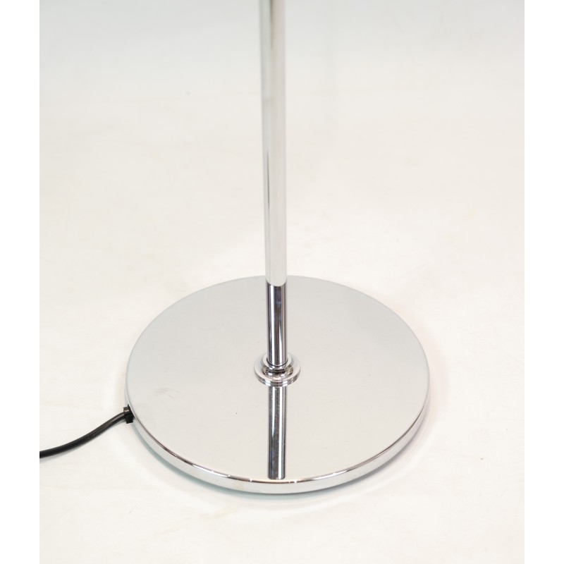 Vintage floor lamp in chrome and opal glass by Poul Henningsen for Louis Poulsen