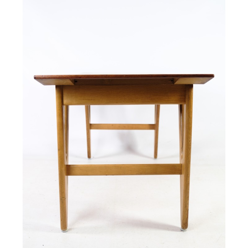 Vintage teak en eiken salontafel, Denemarken 1960