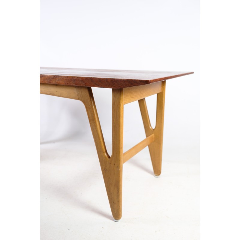 Vintage teak and oakwood coffee table, Denmark 1960s