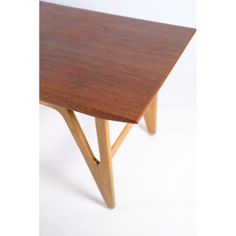 Vintage teak and oakwood coffee table, Denmark 1960s