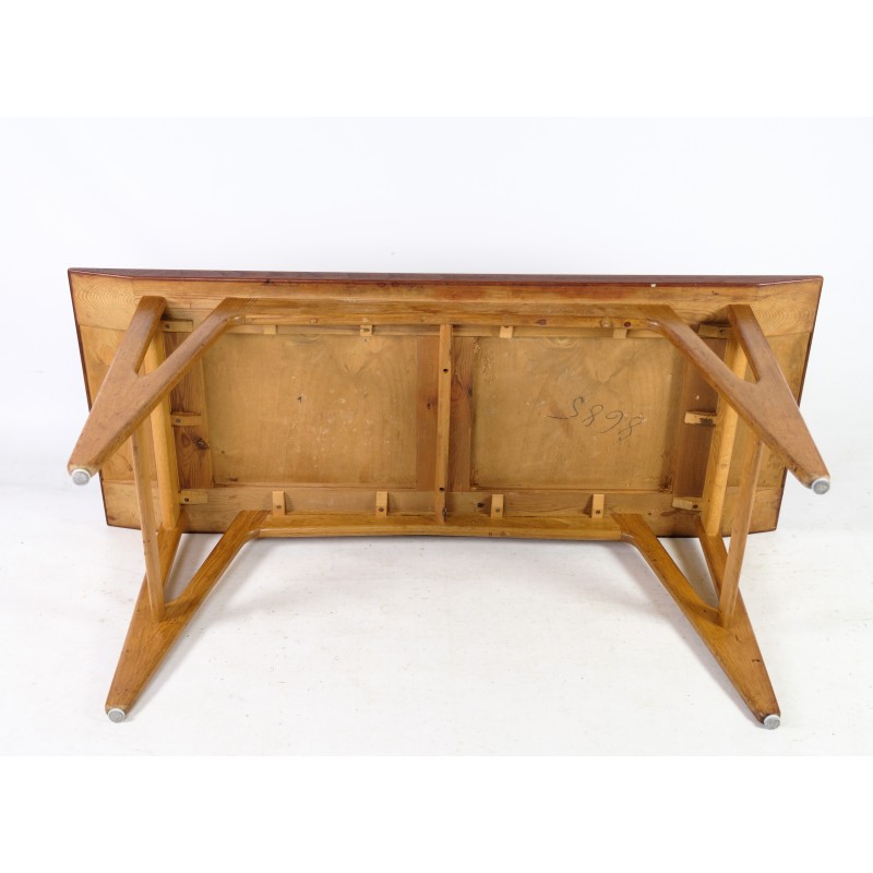 Vintage teak en eiken salontafel, Denemarken 1960