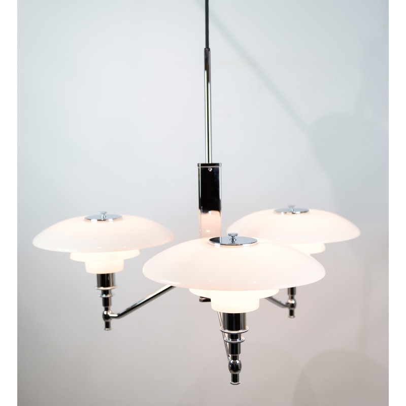 Suspension vintage en verre opale par Poul Henningsen pour Louis Poulsen, 1925-1926