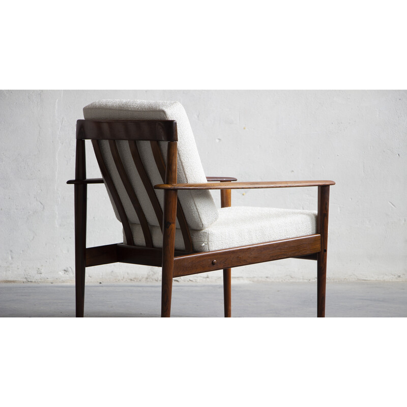 Paar vintage Rio palissander fauteuils van Grete Jalk voor Poul Jeppesen, Denemarken
