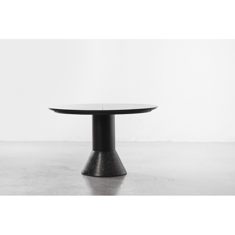 Table néerlandaise vintage à rallonge en chêne par Arnold Merckx pour Arco, 1988