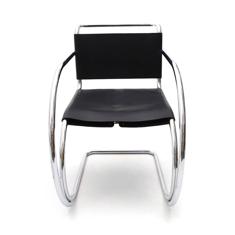 Conjunto de 4 cadeiras "mr" vintage de Ludwig Mies van der Rohe para Knoll, década de 1980