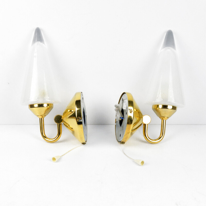 Pair of vintage wall lamps by Honsel Leuchten, Germany 1970s