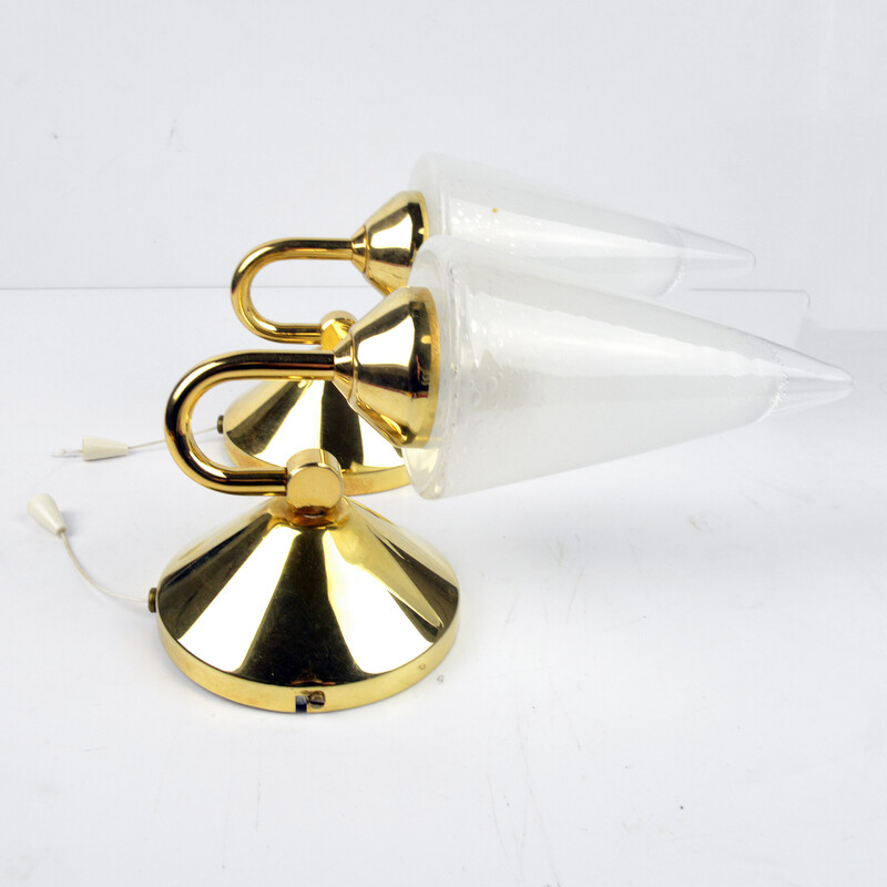 Pair of vintage wall lamps by Honsel Leuchten, Germany 1970s