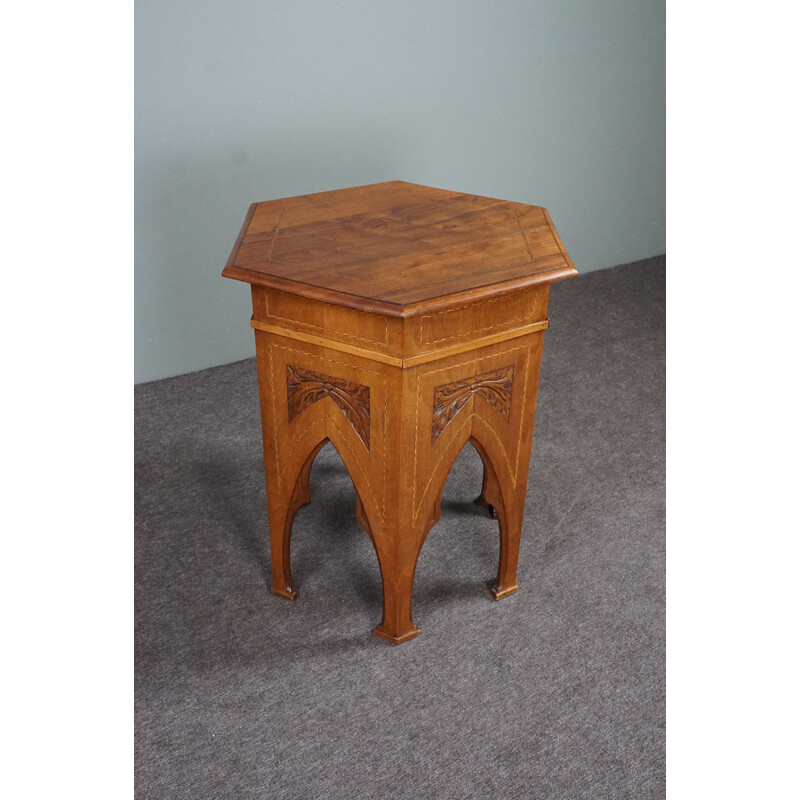 Table d'appoint vintage en bois