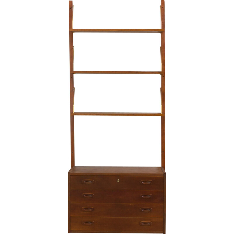 Vintage wall unit by Preben Sorensen for Ps Randers Mobelfabrik, Denmark 1960s