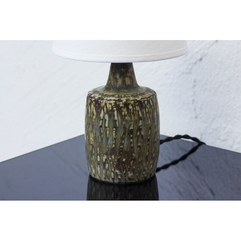 Small ceramic pedestal table lamp by Gunnar Nylund - 1950s