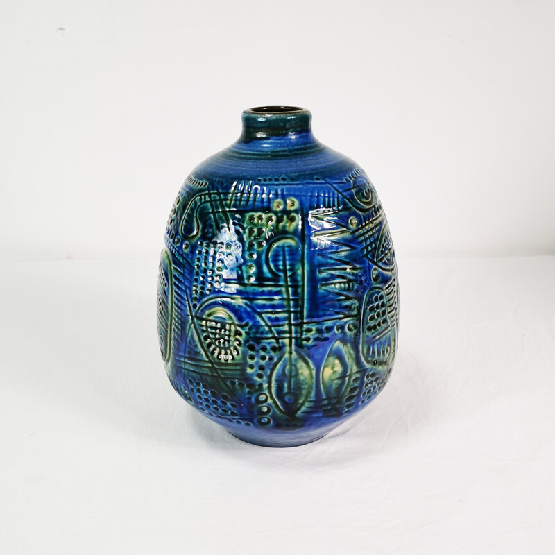 Vase vintage en céramique de G.Heuckeroth pour Carstens Atelier, 1960