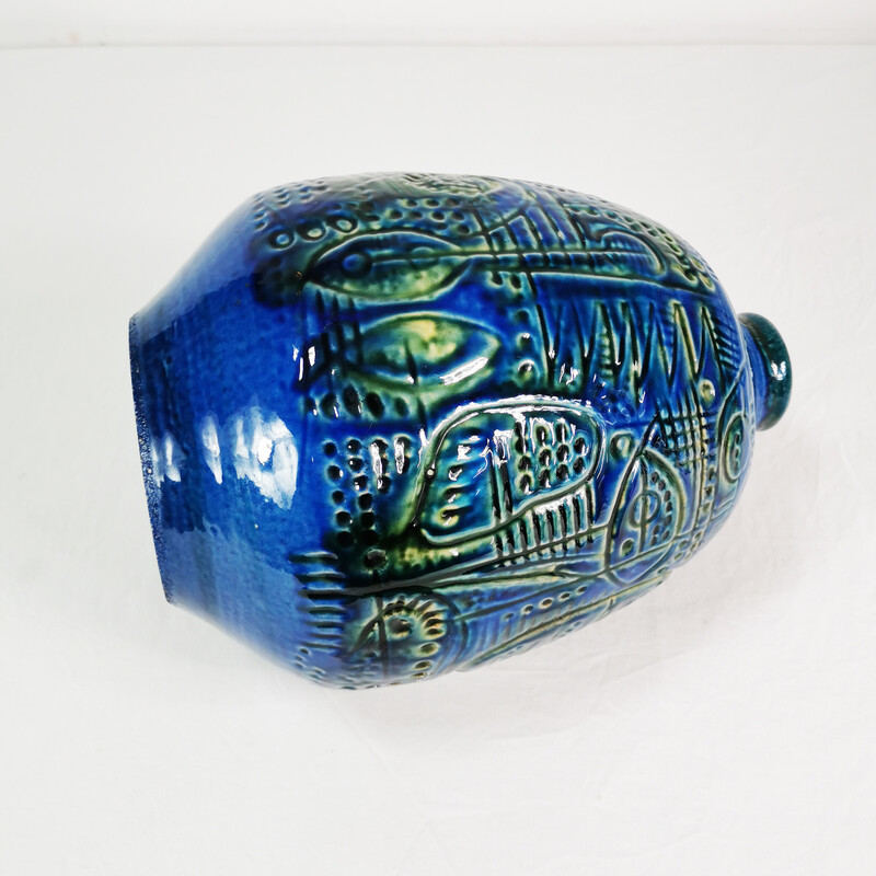 Jarrón de cerámica vintage de G.Heuckeroth para Carstens Atelier, años 60