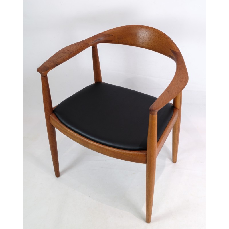 Poltrona vintage modello Jh503 di Hans J. Wegner per Johannes Hansen, anni '50