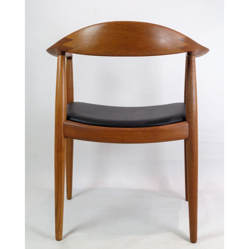 Poltrona vintage modello Jh503 di Hans J. Wegner per Johannes Hansen, anni '50