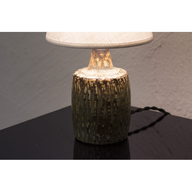 Small ceramic pedestal table lamp by Gunnar Nylund - 1950s