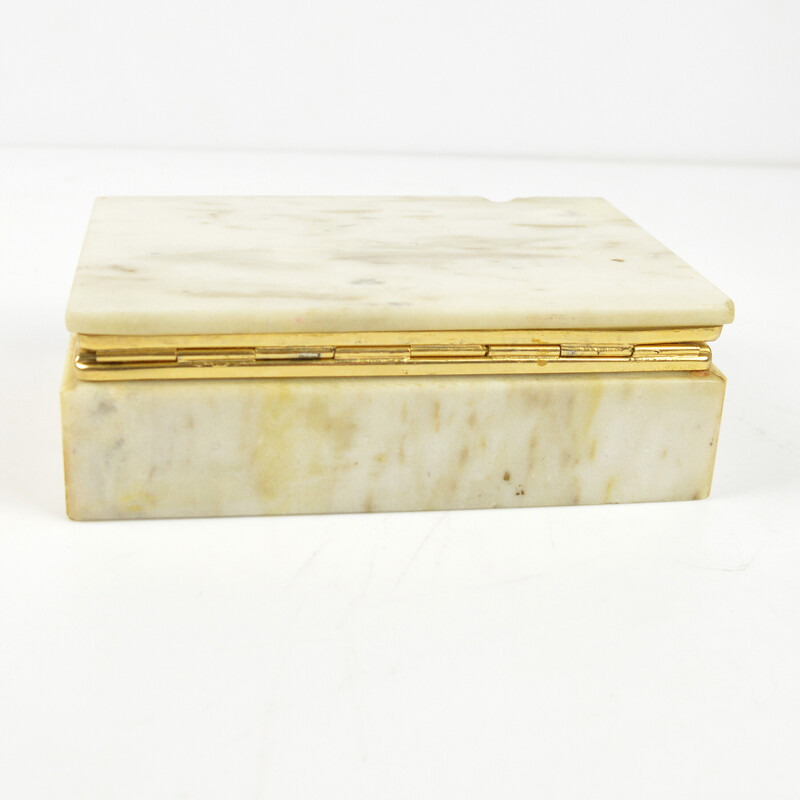 Vintage marble jewelery box, Italy 1970s