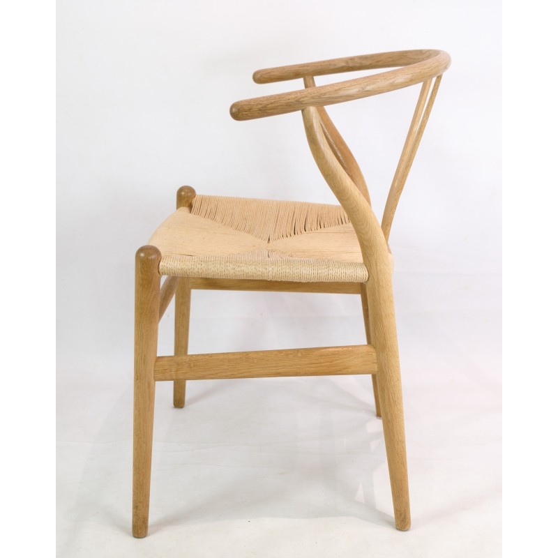 Ensemble de 4 chaises vintage modèle Ch24 en bois de chêne par Hans J. Wegner, 1950