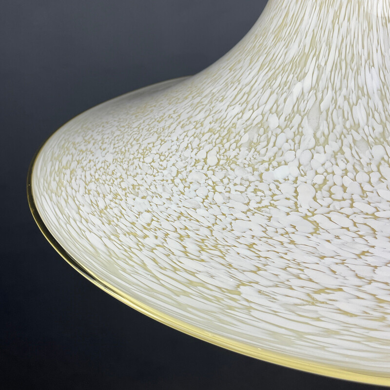 Mid-century beige Murano glass pendant lamp, Italy 1970s