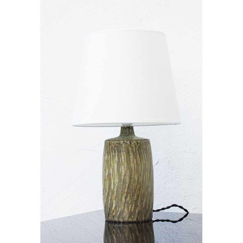 Ceramic pedestal table lamp by Gunnar Nylund for Rörstrand - 1950s