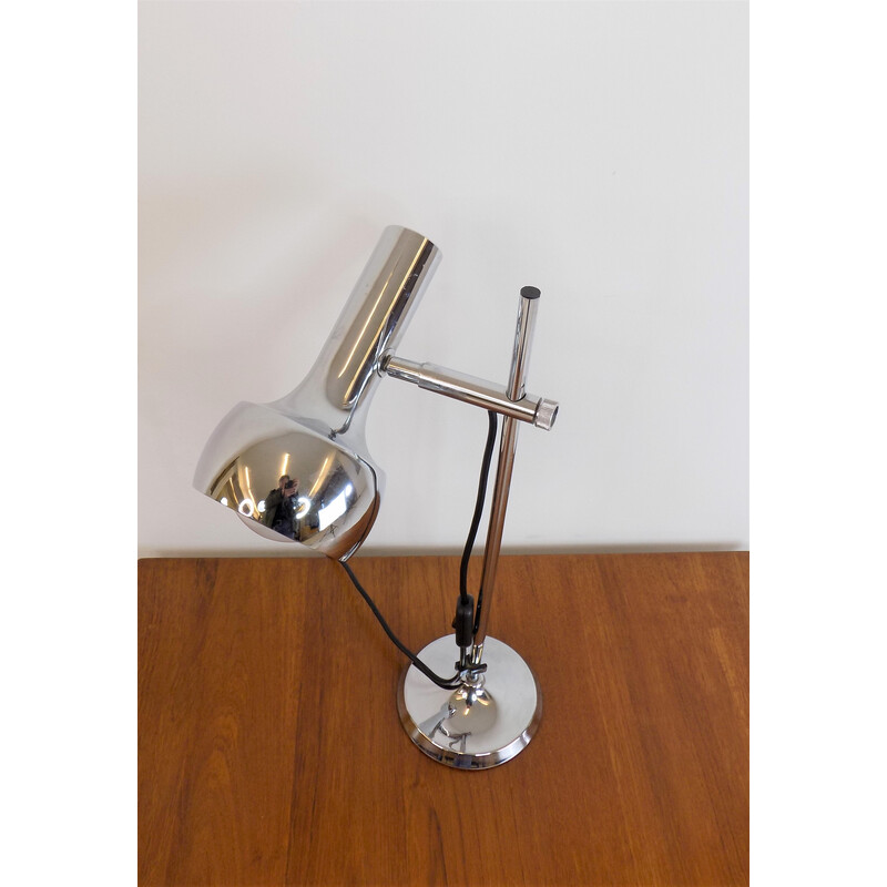 Lámpara de mesa vintage de Leclaire y Schäfer, años 60