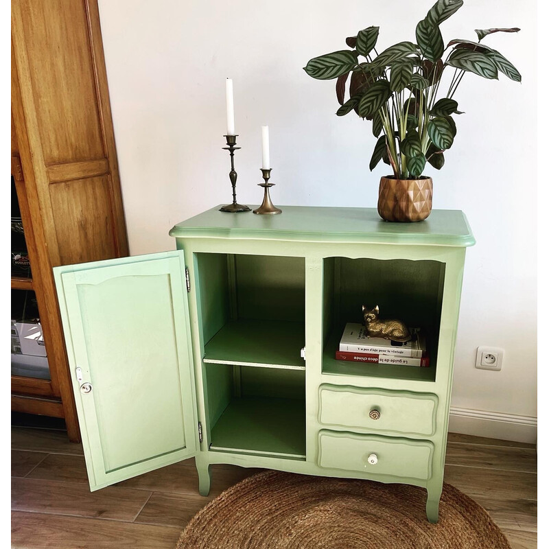 Vintage brocante storage cabinet