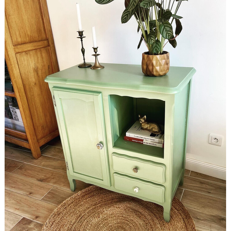 Vintage brocante storage cabinet