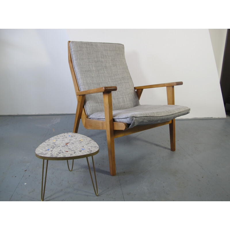 Mid-Century Dutch Lotus Easy Chair by Rob Parry for Gelderland - 1950s