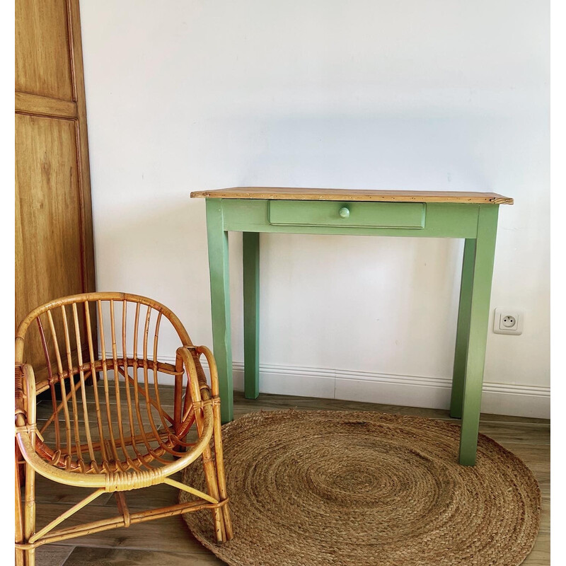 Vintage wooden farm table